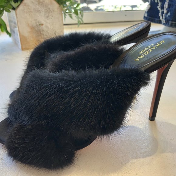 Amazing Vero Cuoio Fur Heels - Picture 3 of 5